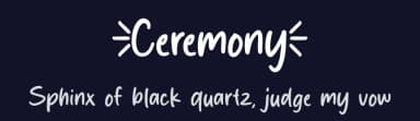 Ceremony by MJType — Script Handwritten Font — thumbnail 2