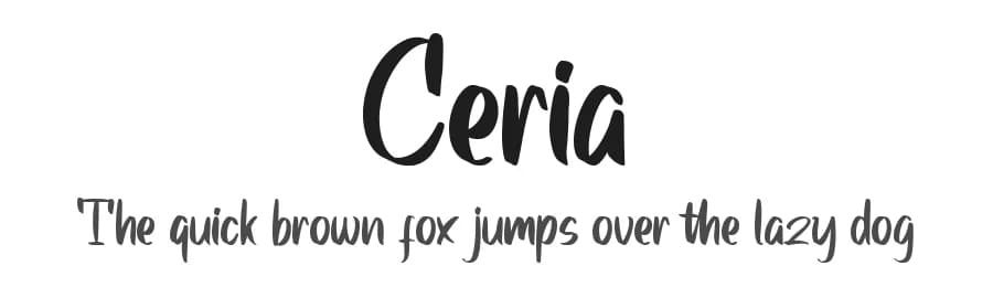 Ceria by Omotu Studio — Script Handwritten Font