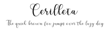 Cerilleta by Bexxtype — Script Handwritten Font — thumbnail 1