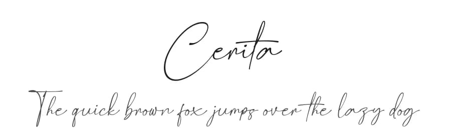 Cerita by BrandSemut — Script Handwritten Font