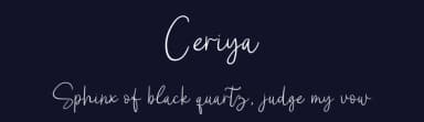 Ceriya by ReyreyBlue — Script Handwritten Font — thumbnail 2