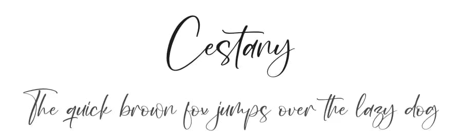 Cestany by Integritype Studio — Script Handwritten Font