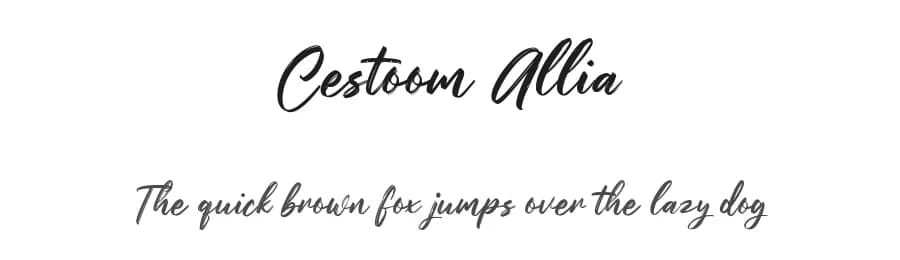Cestoom Allia by Maulana Creative — Script Handwritten Font — preview 1