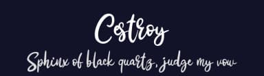 Cestroy by Riki — Script Handwritten Font — thumbnail 2