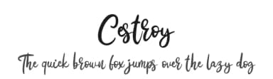 Cestroy by Riki — Script Handwritten Font — thumbnail 1