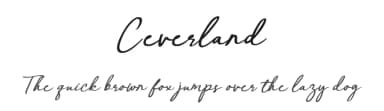 Ceverland by Bale — Script Handwritten Font — thumbnail 1