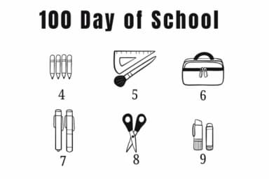 100 Day of School by Suphitchaya — Dingbats Font — thumbnail 4