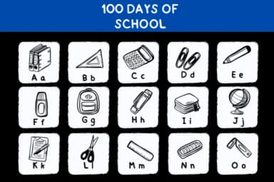 100 Days of School Doodle by Bee piyanuch — Dingbats Font — thumbnail 2