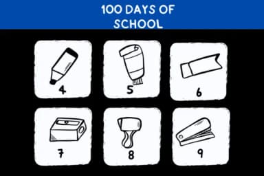 100 Days of School Doodle by Bee piyanuch — Dingbats Font — thumbnail 4