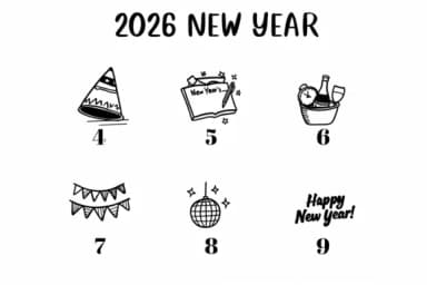 2026 New Year by CHANOK — Dingbats Font — thumbnail 4