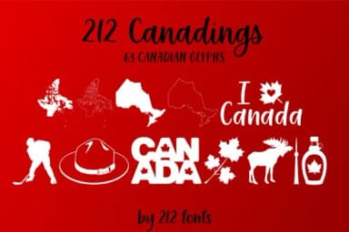 212 Canadings by 212 Fonts — Dingbats Font — thumbnail 2