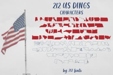 212 US Dings by 212 Fonts — Dingbats Font — thumbnail 2