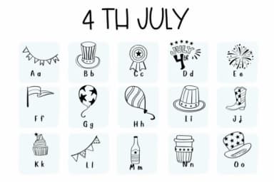 4th July Font by Sirinart — Dingbats Font — thumbnail 2