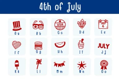 4th of July by Bee piyanuch — Dingbats Font — thumbnail 2