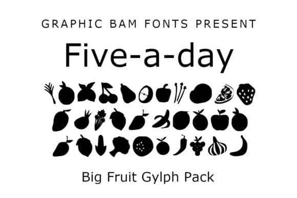 5-a-Day by GraphicsBam Fonts — Dingbats Font