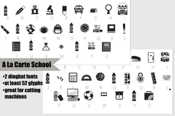 A La Carte by Illustration Ink — Dingbats Font