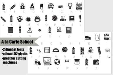 A La Carte by Illustration Ink — Dingbats Font — thumbnail 1