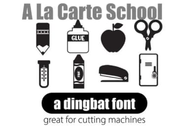 A La Carte by Illustration Ink — Dingbats Font — thumbnail 8