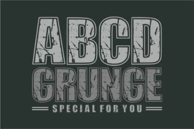 Abcd Grunge by anamalmusyaffaCreative — Slab Serif Font — thumbnail 1
