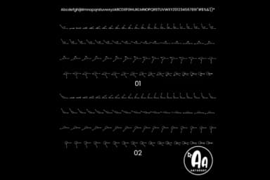 Abcd Ref Angles Degree by AntarArt — Dingbats Font — thumbnail 2