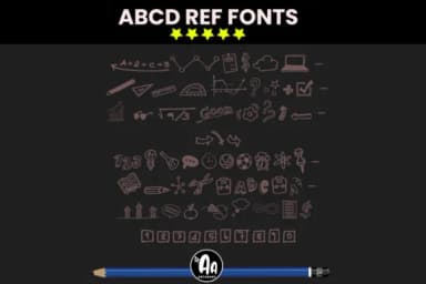 Abcd Ref School Icons by AntarArt — Dingbats Font — thumbnail 2