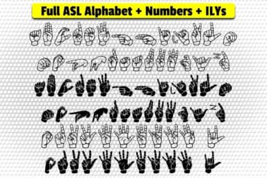 Able Lingo ASL 1 by Able Lingo — Dingbats Font — thumbnail 2