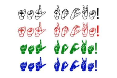 Able Lingo ASL 1 by Able Lingo — Dingbats Font — thumbnail 4