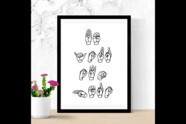 Able Lingo ASL 1 by Able Lingo — Dingbats Font — thumbnail 7