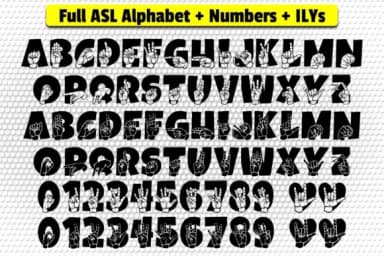 Able Lingo ASL 2 by Able Lingo — Dingbats Font — thumbnail 2