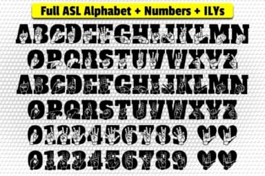 Able Lingo ASL 4 by Able Lingo — Dingbats Font — thumbnail 2