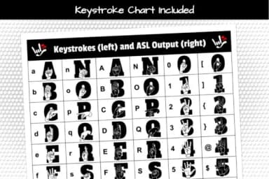 Able Lingo ASL 4 by Able Lingo — Dingbats Font — thumbnail 3