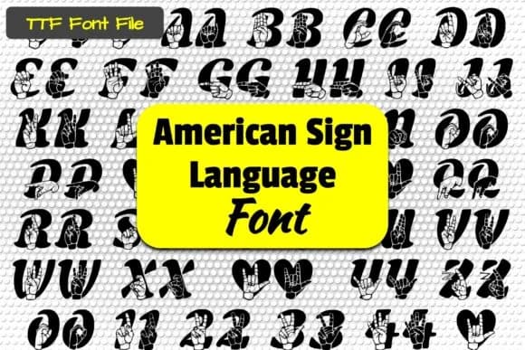 Able Lingo ASL 5 by Able Lingo — Dingbats Font