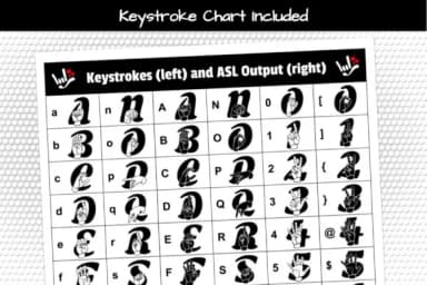 Able Lingo ASL 5 by Able Lingo — Dingbats Font — thumbnail 3