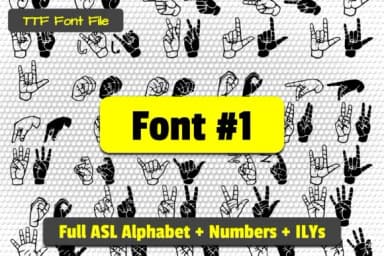 Able Lingo ASL by Able Lingo — Dingbats Font — thumbnail 2
