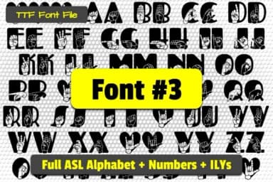 Able Lingo ASL by Able Lingo — Dingbats Font — thumbnail 4