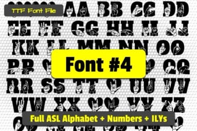 Able Lingo ASL by Able Lingo — Dingbats Font — thumbnail 5