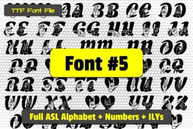 Able Lingo ASL by Able Lingo — Dingbats Font — thumbnail 6