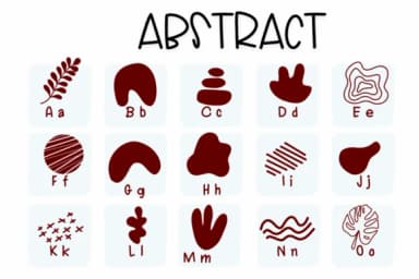 Abstract by Sirinart — Dingbats Font — thumbnail 2