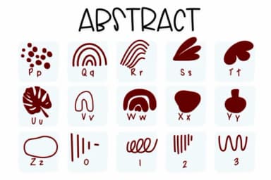 Abstract by Sirinart — Dingbats Font — thumbnail 3