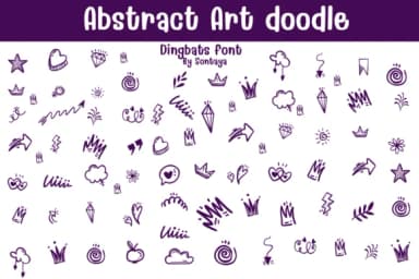 Abstract Art Doodle by Sontaya — Dingbats Font — thumbnail 1