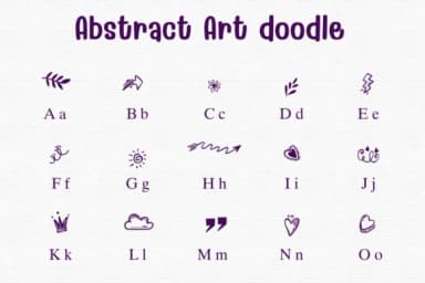 Abstract Art Doodle by Sontaya — Dingbats Font — thumbnail 2