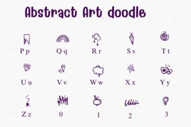 Abstract Art Doodle by Sontaya — Dingbats Font — thumbnail 3