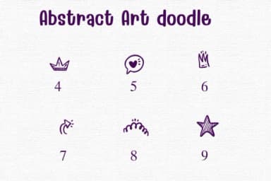 Abstract Art Doodle by Sontaya — Dingbats Font — thumbnail 4