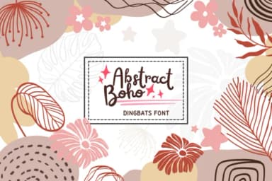 Abstract Boho by PraewDesigns — Dingbats Font — thumbnail 1