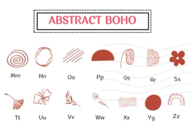 Abstract Boho by PraewDesigns — Dingbats Font — thumbnail 3