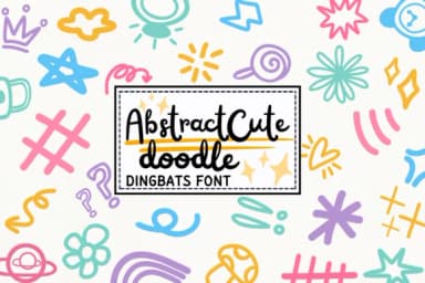 Abstract Cute Doodle by PraewDesigns — Dingbats Font — thumbnail 1