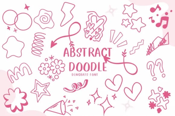 Abstract Doodle by CHANOK — Dingbats Font