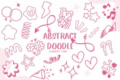Abstract Doodle by CHANOK — Dingbats Font — thumbnail 1
