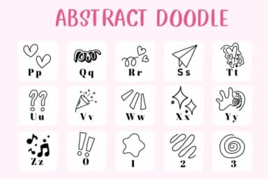 Abstract Doodle by CHANOK — Dingbats Font — thumbnail 3