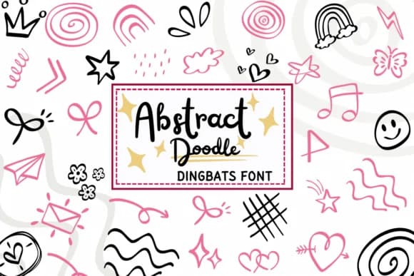 Abstract Doodle by PraewDesigns — Dingbats Font